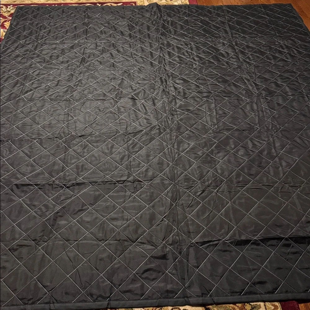 Quilted Christmas Blanket Red Truck Holiday Throw Large 91x102 Farmhouse Style